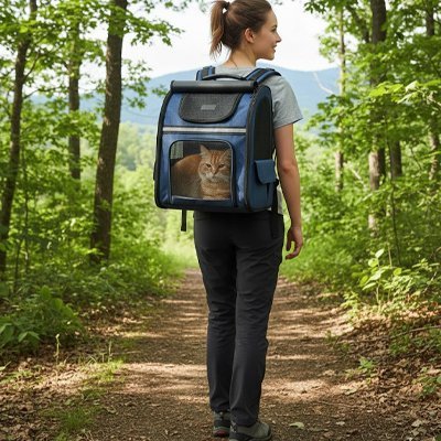 Sac de transport pour chat | Confortable et Sécurisé - Au comptoir des chats
