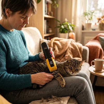 Tondeuse pour Chat | Professionnelle Silencieuse - Au comptoir des chats