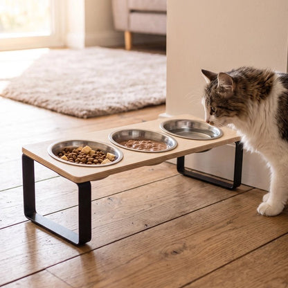 Gamelle Chat surélevée | Confort Optimal - Au comptoir des chats