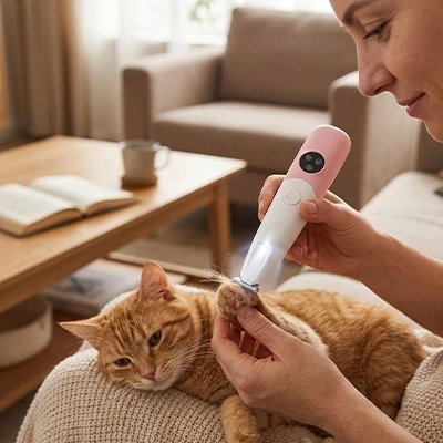 Tondeuse chat | Silencieuse Professionnelle - Au comptoir des chats