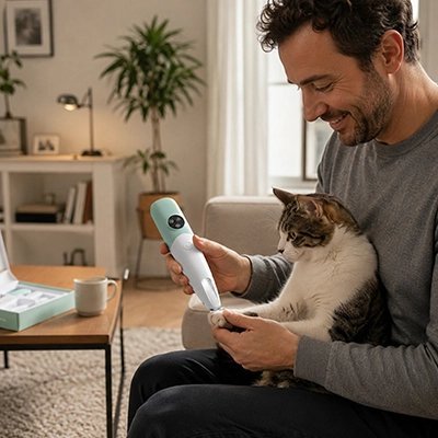 Tondeuse chat | Silencieuse Professionnelle - Au comptoir des chats