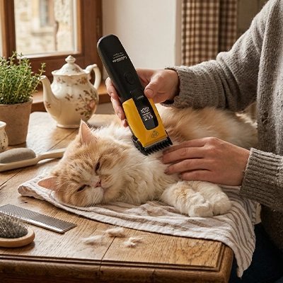 Tondeuse pour Chat | Professionnelle Silencieuse - Au comptoir des chats