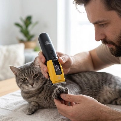 Tondeuse pour Chat | Professionnelle Silencieuse - Au comptoir des chats